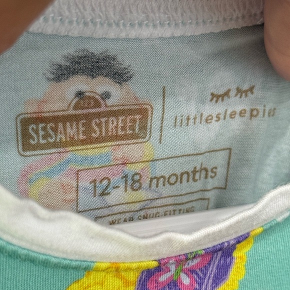 Little Sleepies Sesame Street Pajama two piece - Picture 2 of 5